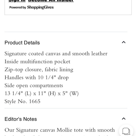 NWT Coach Mollie Tote in Signature Canvas - Picture 6 of 7